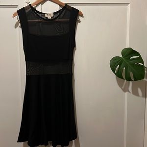 Sexy black mini dress